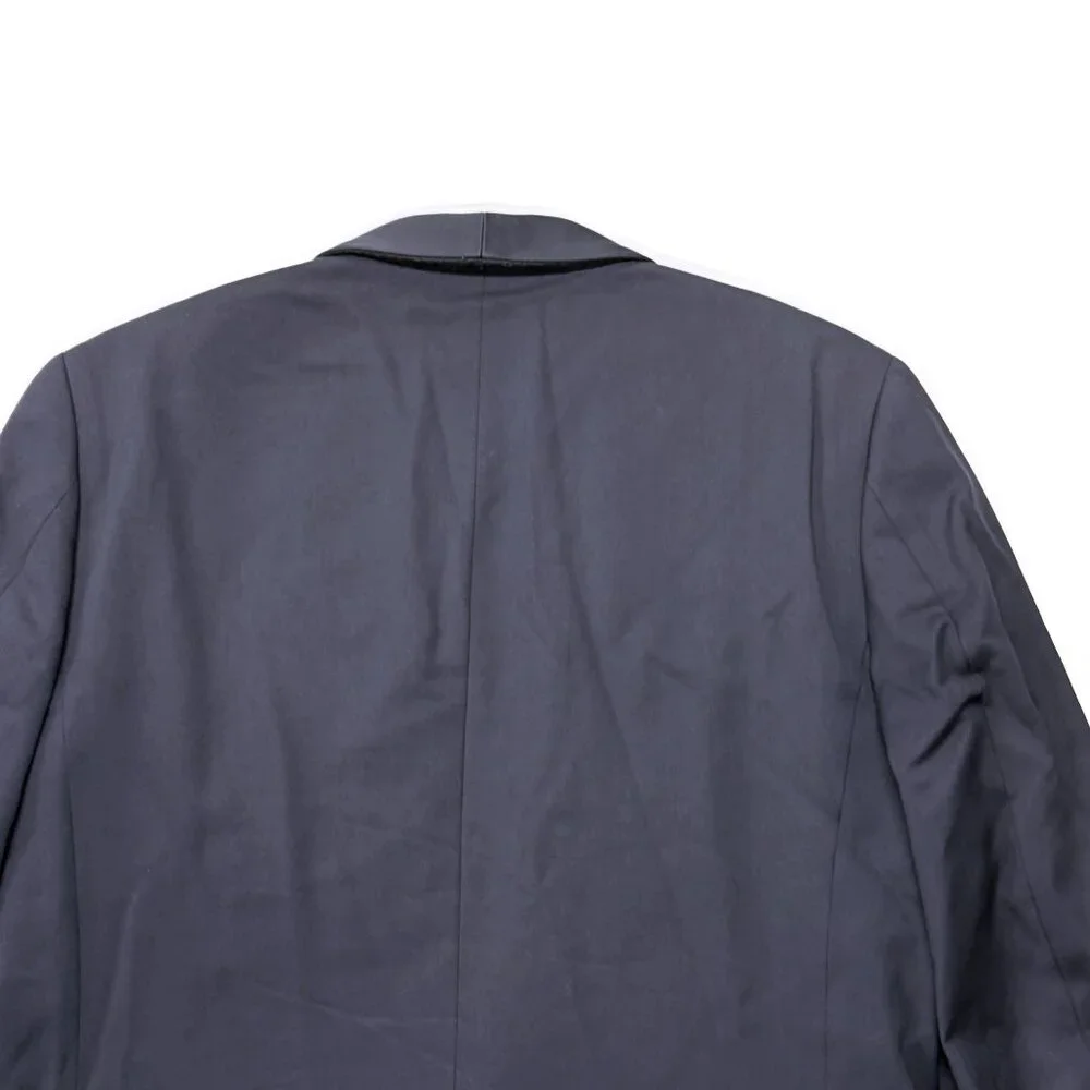 J Crew Ludlow Slim Fit Black Shawl Collar Tuxedo Italian Wool Mens 39R Navy Blue